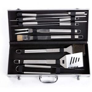 giordanoshop Set 11 Utensili Accessori per Barbecue con Valigetta...