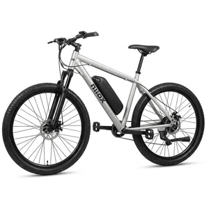 NILOX Bicicletta Elettrica mountain bike  MB10, ruote da 27,5",velocità max 25 Km/h, motore 250W, autonomia fino a 35Km, batteria 10000mAh, platino