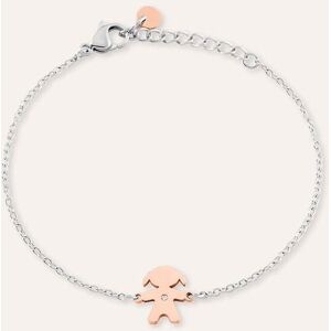 Stroili Bracciale Sunrise Acciaio Bicolore Bianco / Rosa Cristallo Collezione: Sunrise Bicolore Bianco / Rosa