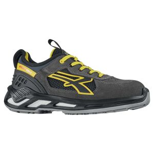 U-power SCARPA ANTINFORTUNISTICA 44  SNIPER BASSA CLASSE S1P SRC ESD GRIGIA NERA GIALLA