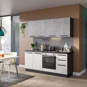 Leroy Merlin Cucina montata Amber con elettrodomestici, cappa Inka L 195 cm