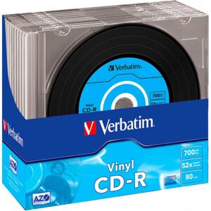 Verbatim 43426/10 Confezione 10 Pz Cd-R 700 Mb - Cd-R Azo Data Vinyl 43426
