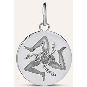 Stroili Pendente Saluti&Baci Trinacria Love Beats Argento Rodiato Collezione: Love Beats Bianco