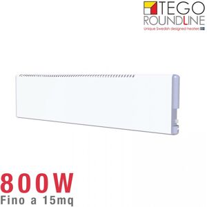 Radiatore svedese TEGO 800W basso consumo   h. 20cm   fino 15 m²
