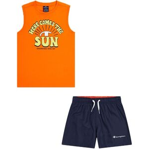 Champion Completo Sportivo Canotta + Shorts Arancione Bambino L