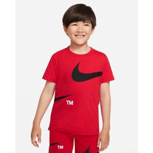 Nike T-shirt ma glia maglietta Bambino Rosso 2021 SPLIT SWOOSH TM Cotone