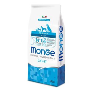 Monge Natural Superpremium Light Dog Adult All Breeds con Salmone 12KG
