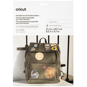 CRICUT VINILE TERMOADESIVO  Tessuto trasferibile a caldo - A4 (3 fogli)