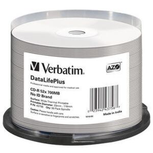 Verbatim CD-R 52x DataLifePlus 700 MB 50 pz (43756/50)