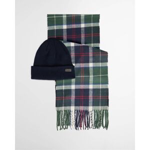Barbour SET CON BERRETTO SWINTON E SCIARPA GALINGALE uomo verde MGS0079 TU