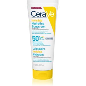CeraVe Invisible Hydrating Sunscreen SPF 50+ latte abbronzante per viso e corpo SPF 50+ 177 ml