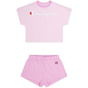 Champion Completo Sportivo T-Shirt + Shorts Rosa Bambina XS