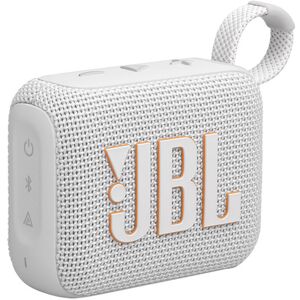 JBL Go 4, Sistema audio portatile waterproof e dustproof, Bianco