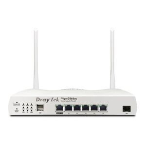 Draytek Vigor 2866AX: Gfast Modem-Firewall router wireless Gigabit Ethernet Dual-band (2.4 GHz/5 GHz) Grigio (v2866ax-DE-AT-CH)
