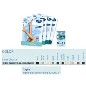 Desa pharma srl Sauber Pharma Linea Classica Collant 140 Denari Colore Nero Taglia 3