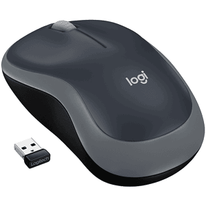 Logitech MOUSE WIRELESS  M185 SWIFT GRIGIO USB, Collegamento Wireless, Ingresso: Otticamente a diodi laser, Scrolling 2 direzioni, Risoluzione max 1000 dpi, Grigio