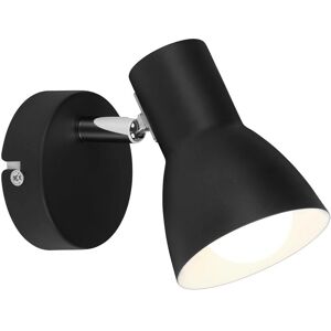 - Faretto Cup nero con interno bianco 1xE14
