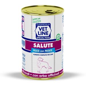 Vetline Vet Line Salute Pesce con Patate 400 g Alimento Umido Monoproteico per Cani