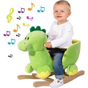 giordanoshop Dinosauro a Dondolo Cavalcabile Peluche Giocattolo Bambini con Suono...